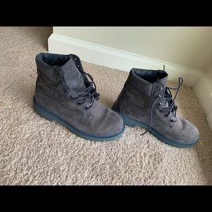 Grey Timberland Boots
